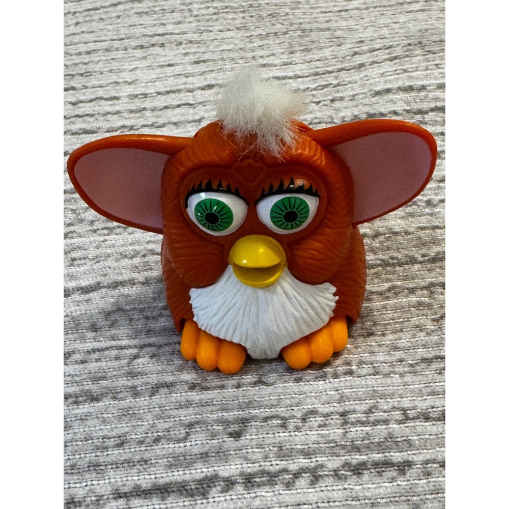 Vintage 1998 Furby Tiger Electronics McDonalds Orange‎ Plastic Toy Figure 90s